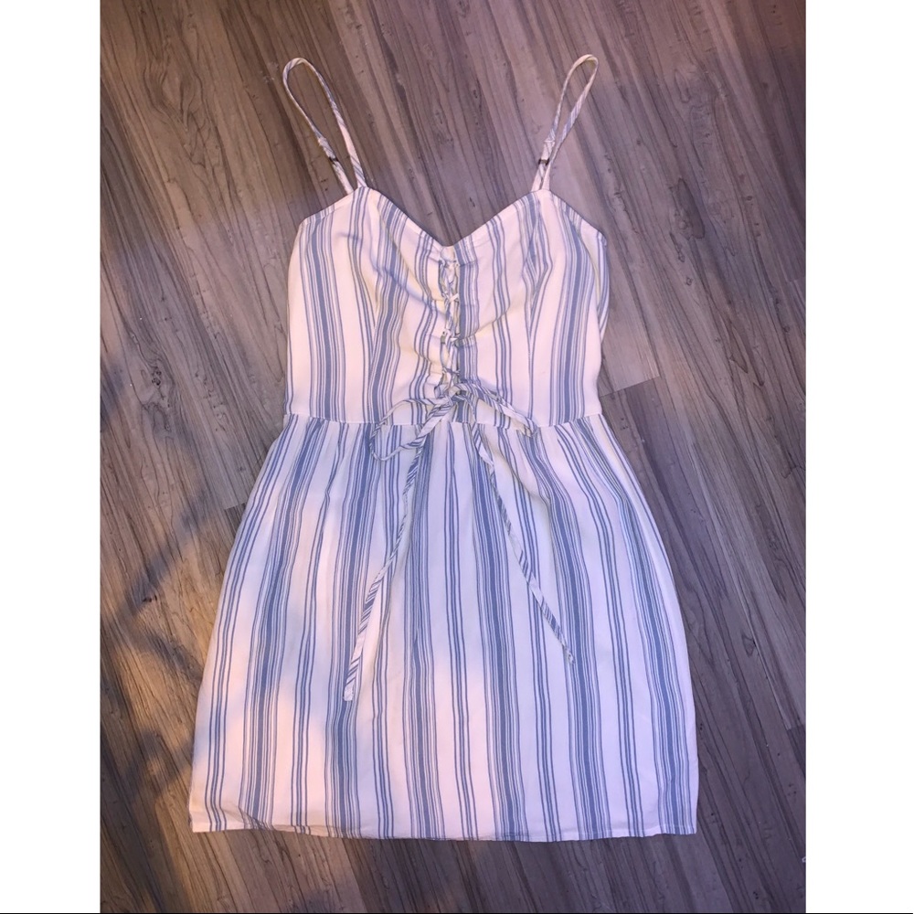 Striped spaghetti strapped summer dress